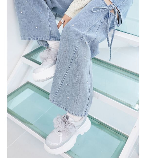 MAJESTICLEGON「取り外しできるフリルスニーカー」|スニーカー|