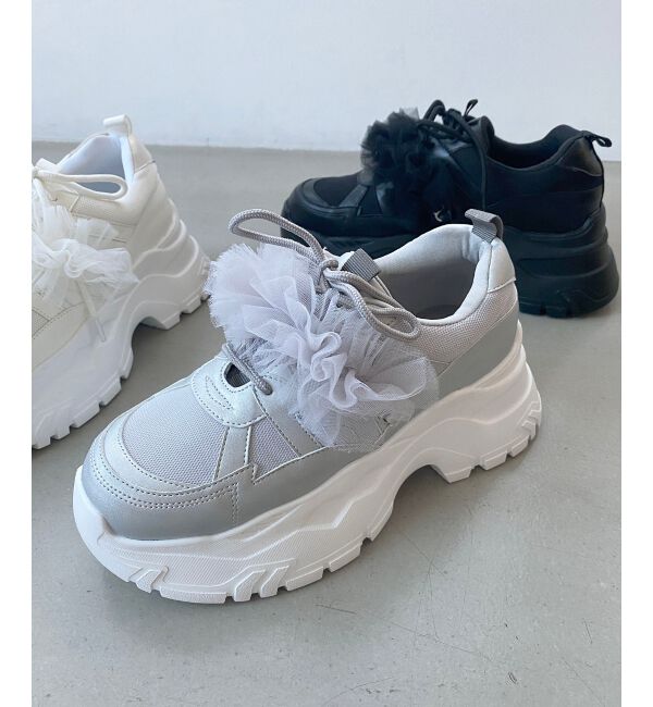 MAJESTICLEGON「取り外しできるフリルスニーカー」|スニーカー|