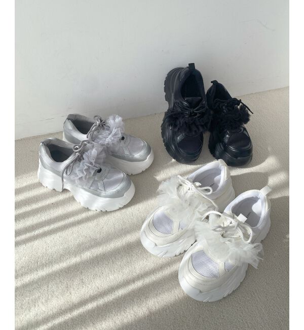 MAJESTICLEGON「取り外しできるフリルスニーカー」|スニーカー|