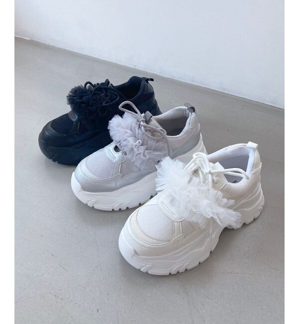 MAJESTICLEGON「取り外しできるフリルスニーカー」|スニーカー|