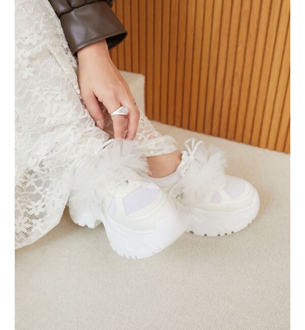 MAJESTICLEGON「取り外しできるフリルスニーカー」|スニーカー|