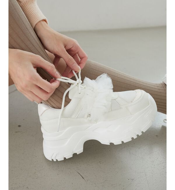 MAJESTICLEGON「取り外しできるフリルスニーカー」|スニーカー|