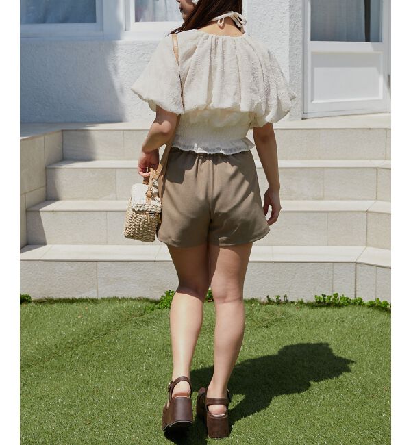  「前後2wayバルーン袖ブラウス」|シャツ・ブラウス|