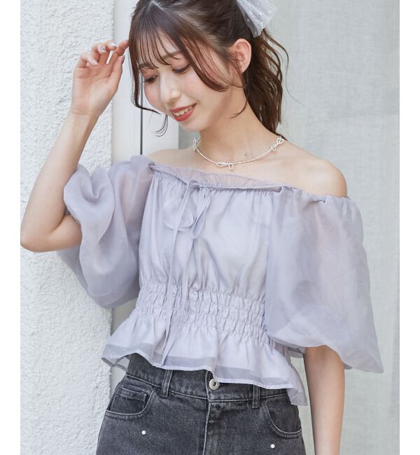  「前後2wayバルーン袖ブラウス」|シャツ・ブラウス|