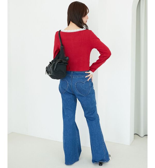  「レース使いキャミカーデセット」|カーディガン|