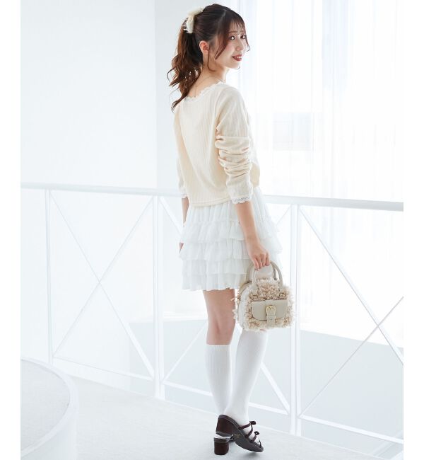  「レース使いキャミカーデセット」|カーディガン|