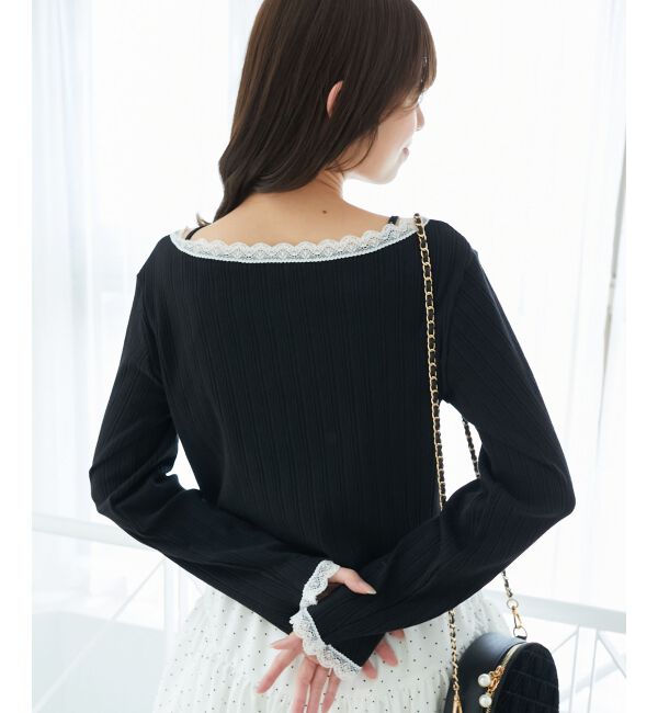  「レース使いキャミカーデセット」|カーディガン|