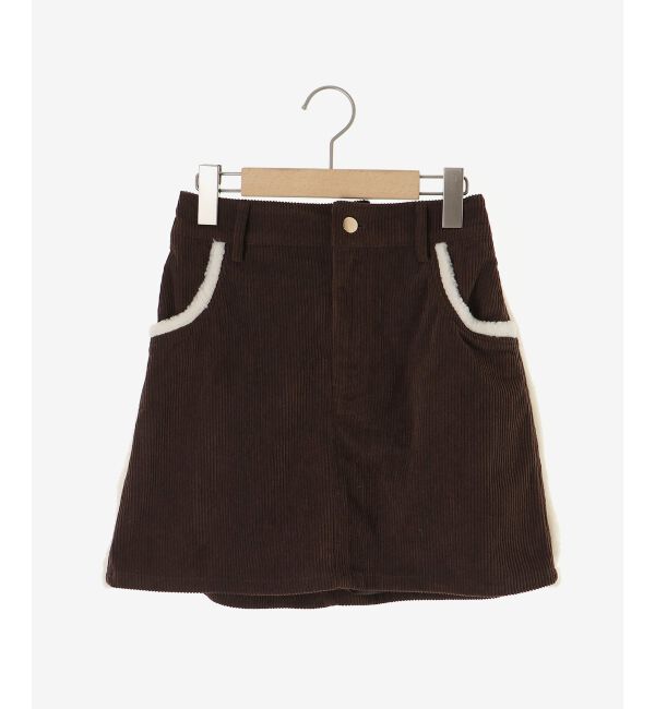  「ボアトリムミニスカパン」|スカート|
