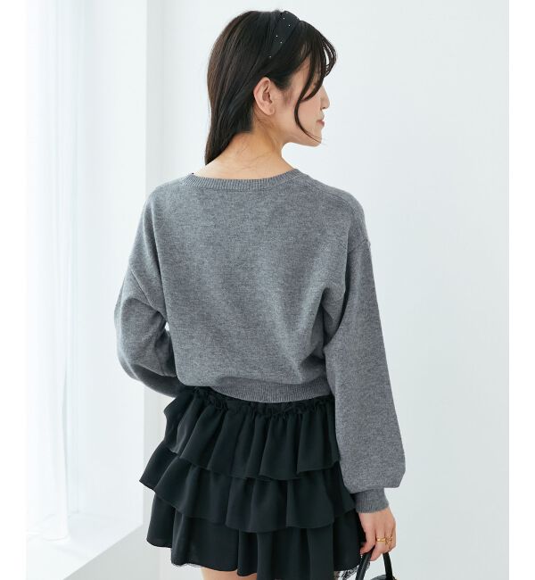  「ふわふわLadycatリボンニット」|ニット・セーター|