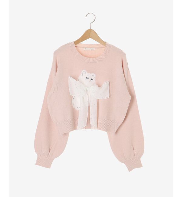  「ふわふわLadycatリボンニット」|ニット・セーター|