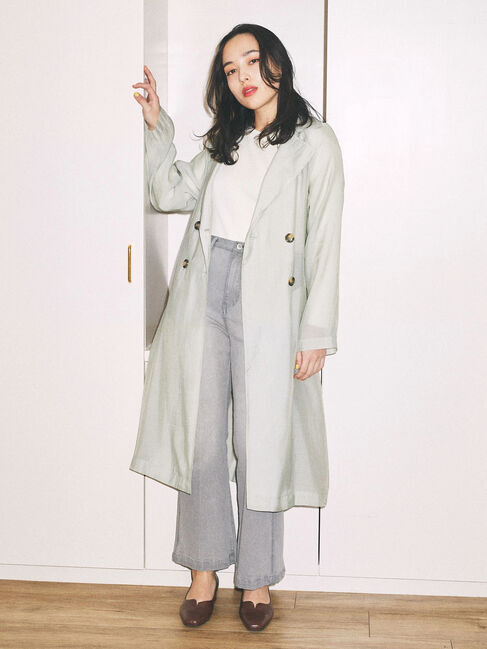 earth music&ecology「シアートレンチコート」|スーツ|