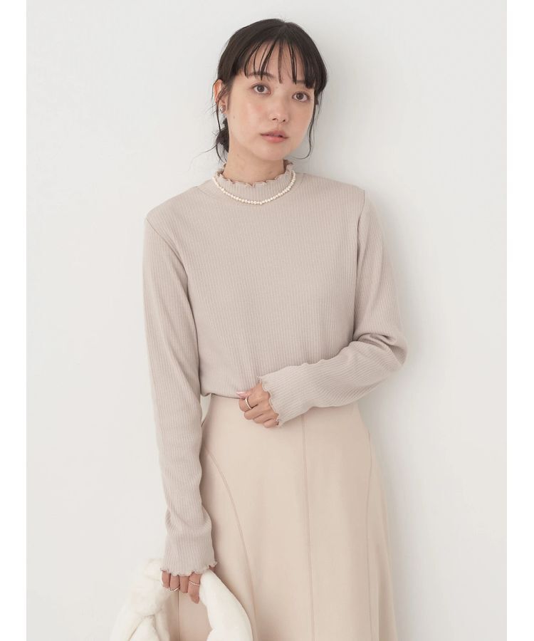 earth music&ecology「チェーンリブハイネックプルオーバー」|Tシャツ・カットソー|