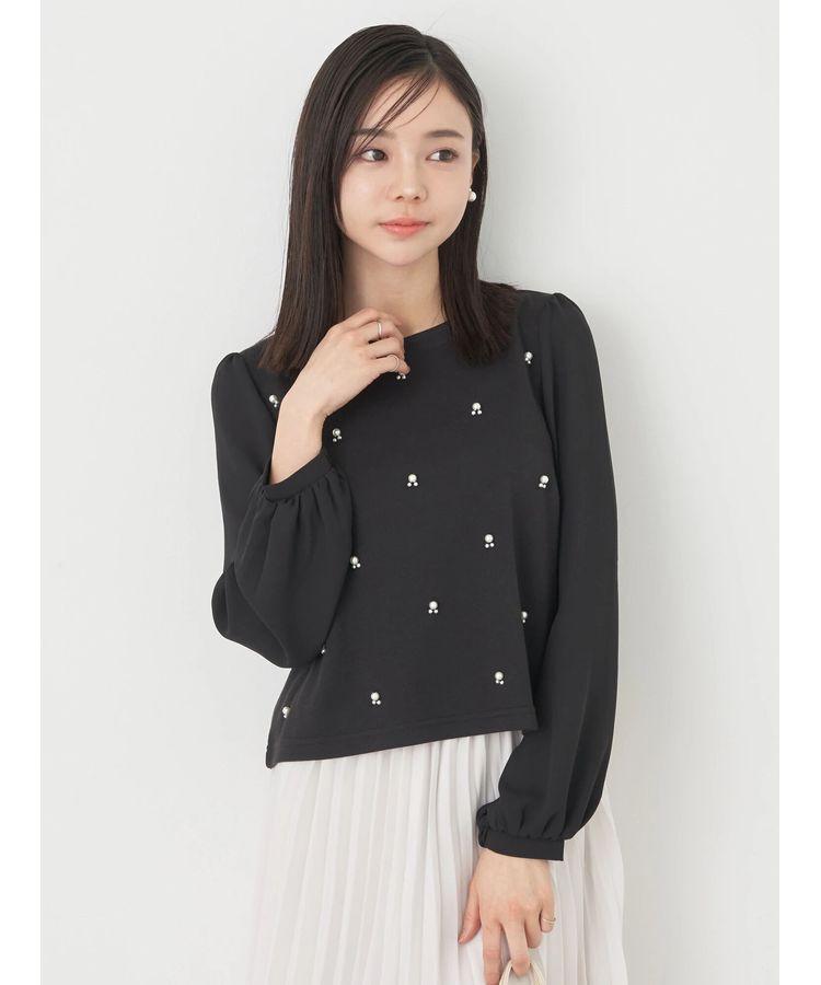 earth music&ecology「パールポイントプルオーバー」|Tシャツ・カットソー|Black