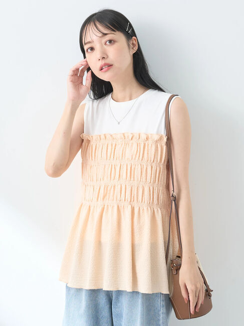 earth music&ecology「ドッキングシャーリングプルオーバー」|Tシャツ・カットソー|