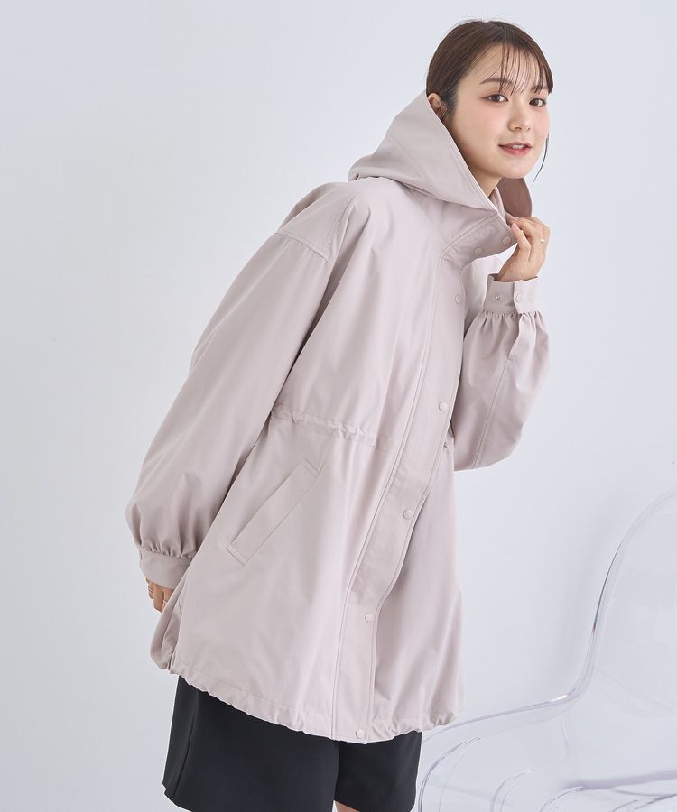 earth music&ecology「ドロストミドル丈パーカー」|ブルゾン・スタジャン|