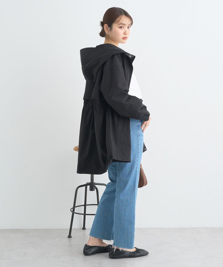 earth music&ecology「ドロストミドル丈パーカー」|ブルゾン・スタジャン|