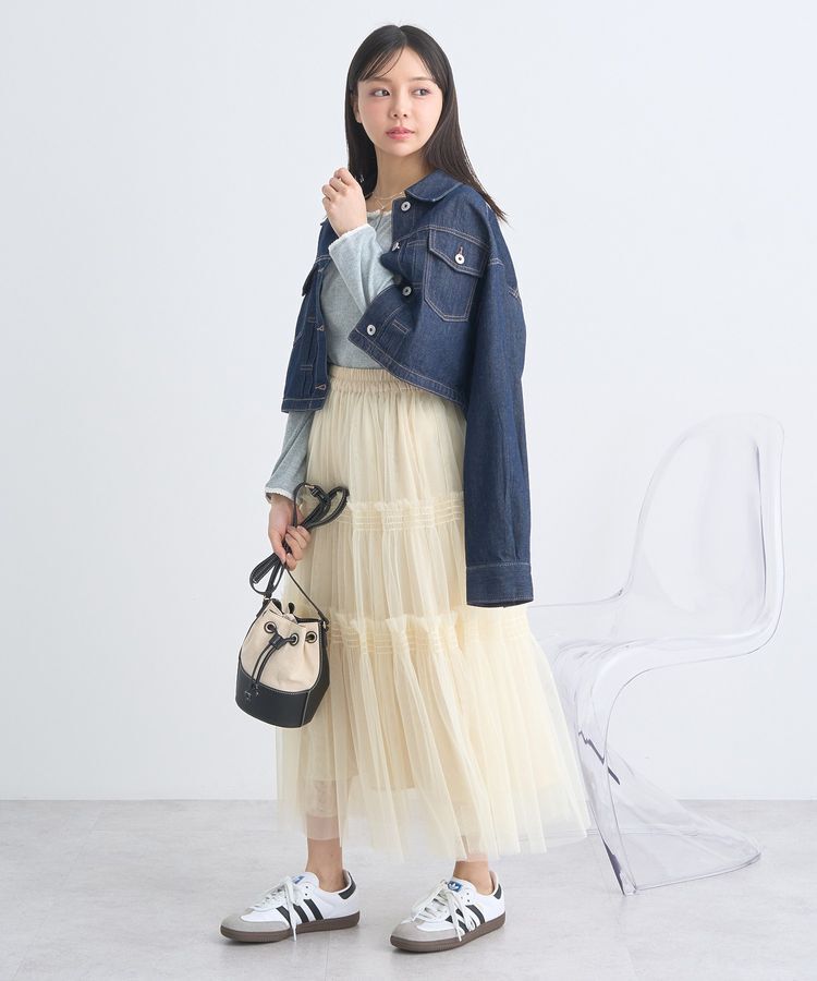 earth music&ecology「フリルチュールティアードスカート」|フレア|