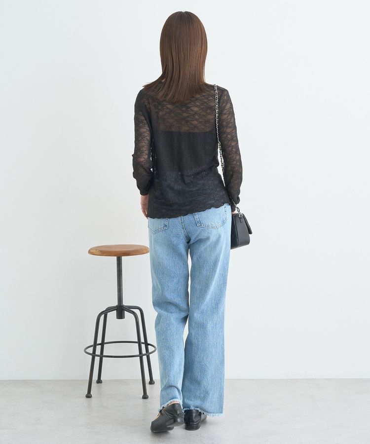 earth music&ecology「シアーレースプルオーバー」|Tシャツ・カットソー|