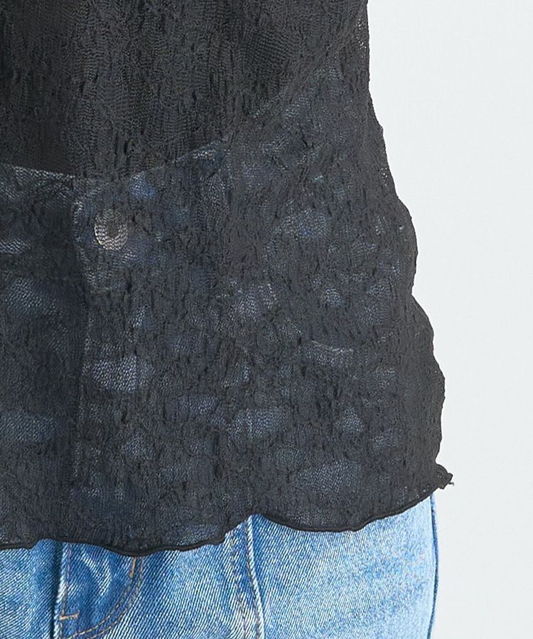 earth music&ecology「シアーレースプルオーバー」|Tシャツ・カットソー|