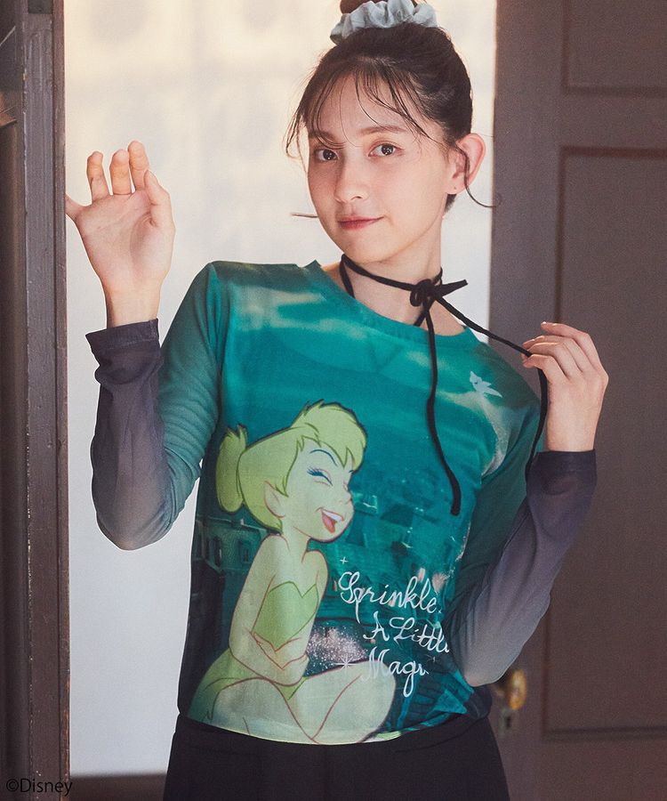 earth music&ecology「Tinker Bell/グラフィックシアープルオーバー」|Tシャツ・カットソー|