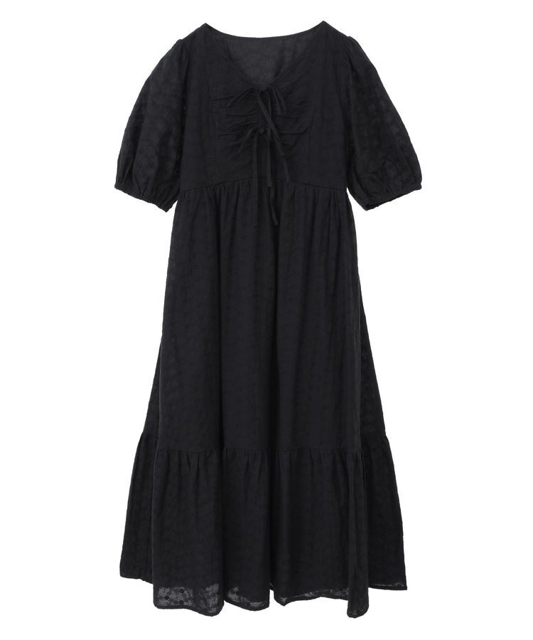 earth music&ecology「花柄刺繍フレアワンピース」|ワンピース|