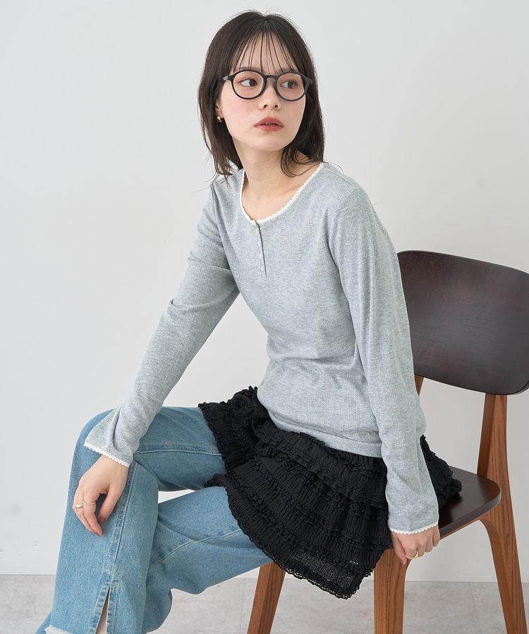 earth music&ecology「フリフリミニスカート」|スカート|