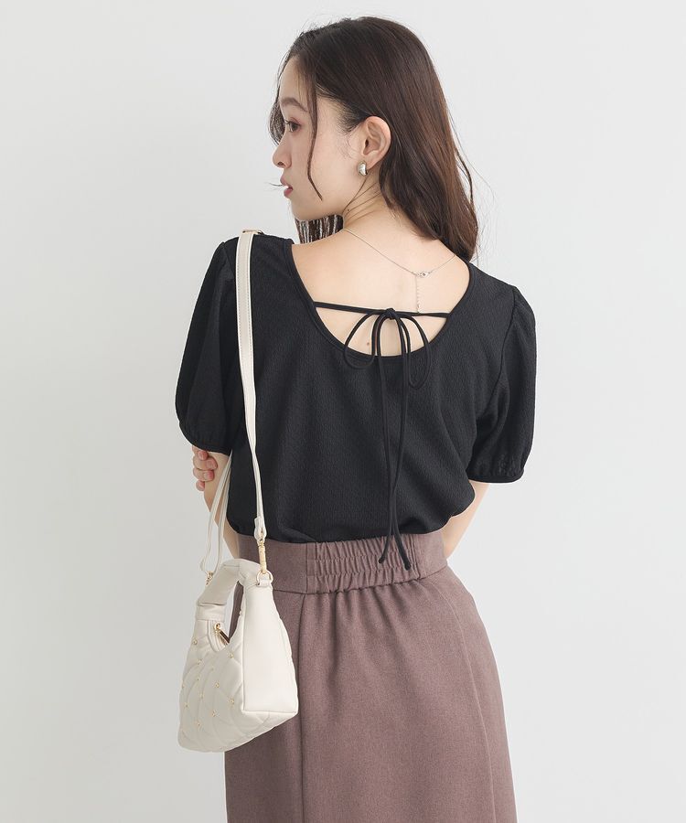 earth music&ecology「マルチウェイ配色リボンカットプルオーバー」|Tシャツ・カットソー|