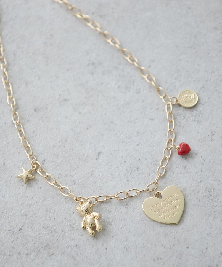 earth music&ecology「アソートモチーフチェーンネックレス」|ネックレス|Gold