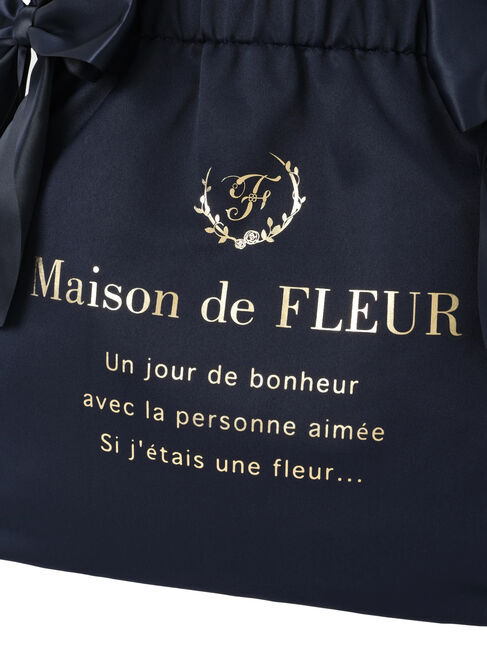 Maison de FLEUR「ダブルリボンギャザートートバッグ」|トートバッグ|