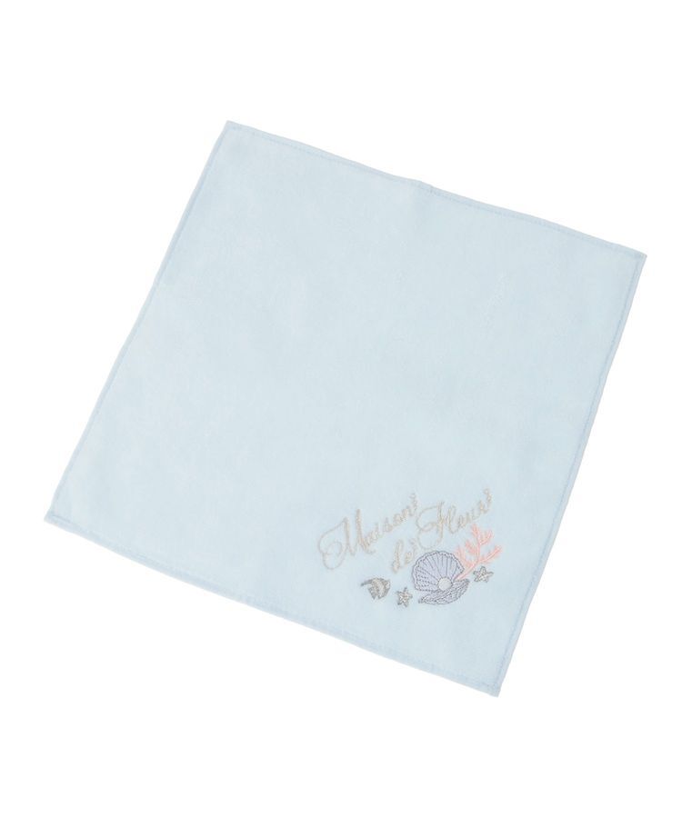 Maison de FLEUR「シェル刺繍タオルハンカチ」|ハンカチ|