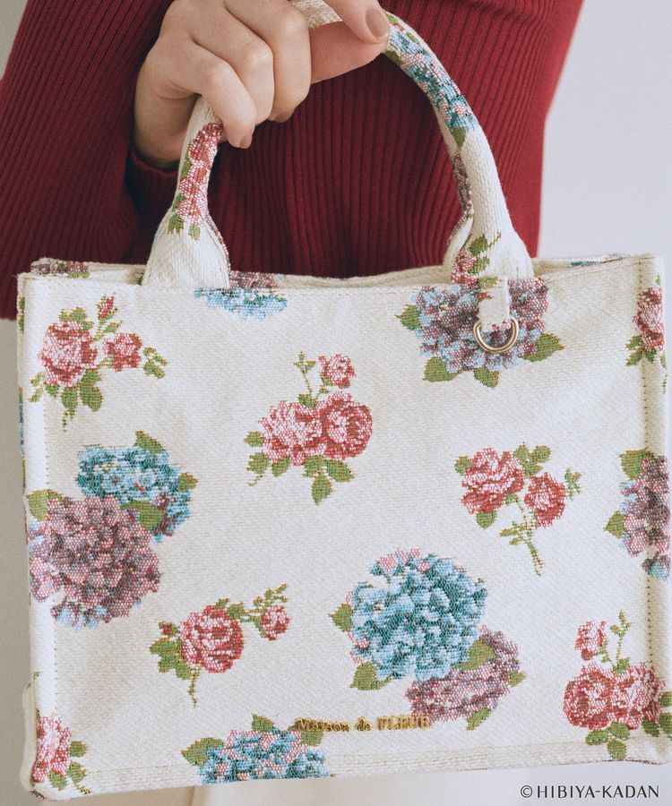 Maison de FLEUR「日比谷花壇コラボ ゴブランスクエアトート」|トートバッグ|
