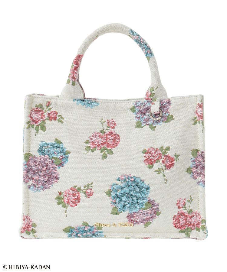 Maison de FLEUR「日比谷花壇コラボ ゴブランスクエアトート」|トートバッグ|
