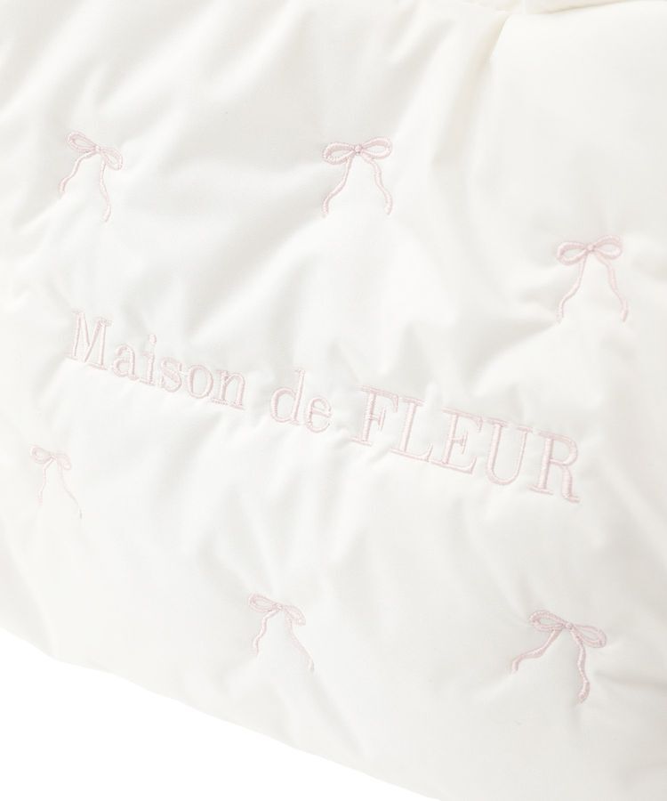 Maison de FLEUR「リボン刺繍パファー2Wayトートバッグ」|トートバッグ|