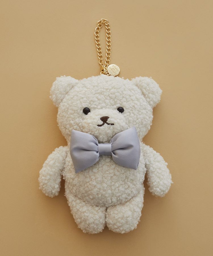 Maison de FLEUR「【限定カラーあり】リボンベアパスケース」|財布|アイボリー