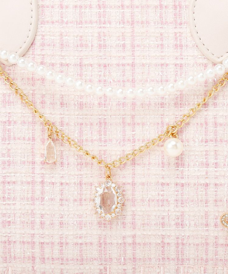 Maison de FLEUR「チャーム付きツイード2Wayバッグ」|ハンドバッグ|