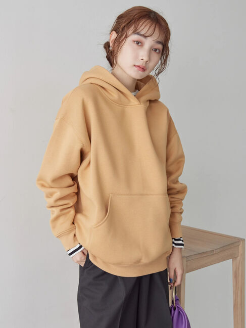  「フワフワ裏起毛パーカースウェット」|Tシャツ・カットソー|キャメル