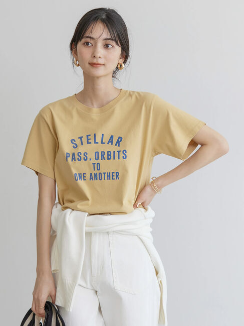  「アソートロゴカット半袖プルオーバー」|Tシャツ・カットソー|イエロー