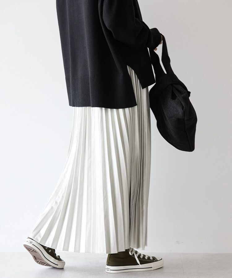 AMERICAN HOLIC「フェイクレザープリーツスカート」|スカート|