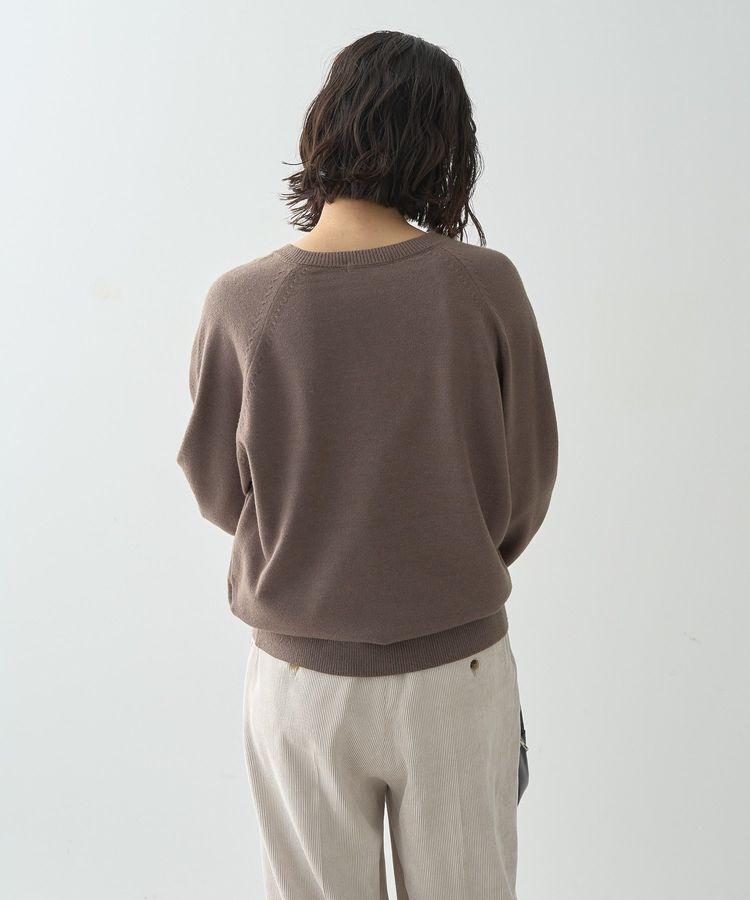 AMERICAN HOLIC「バイパチカフタンネックラグランニットプルオーバー」|ニット・セーター|