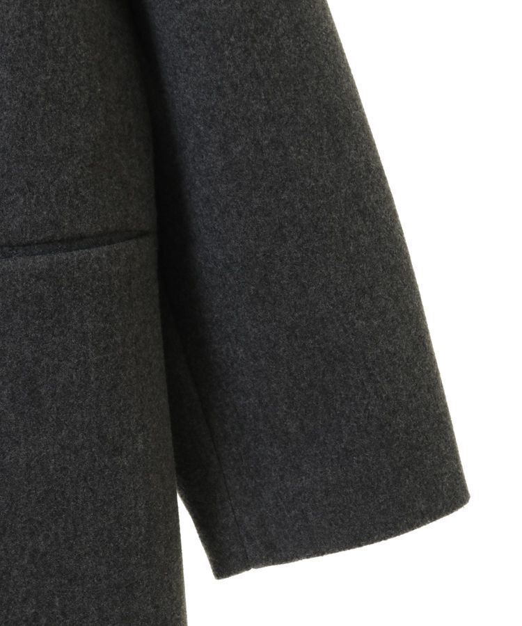 AMERICAN HOLIC「中空FIBERロングノーカラーコート【軽量アウター】」|ノーカラーコート|