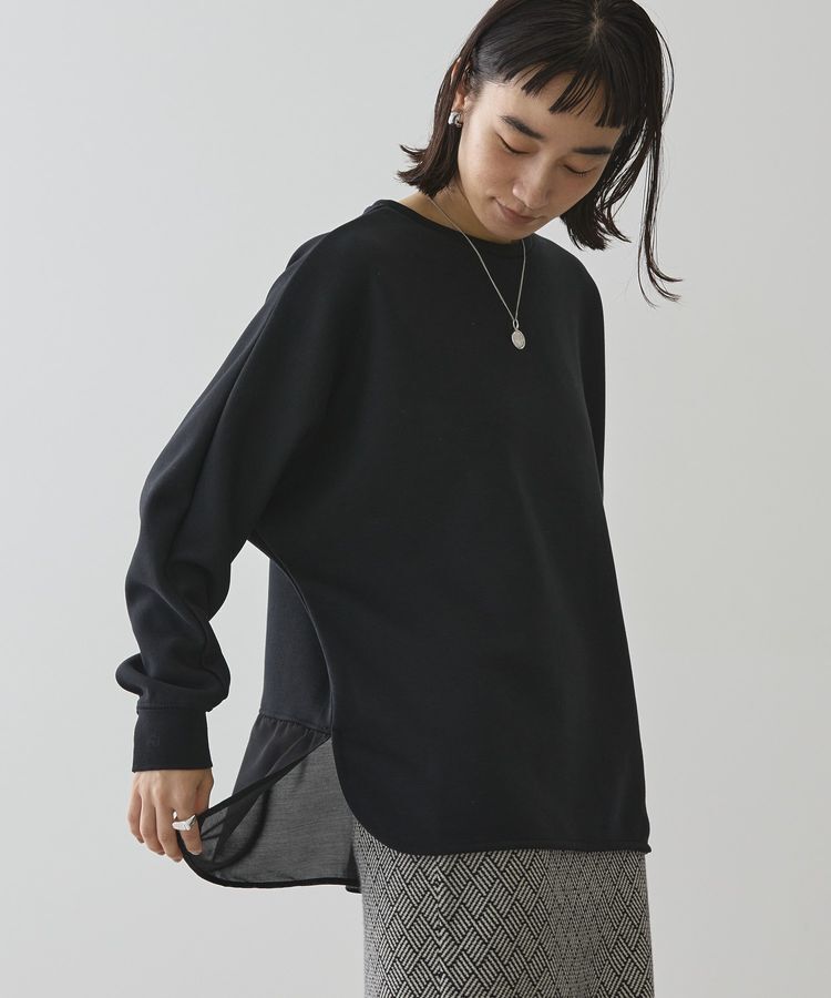 AMERICAN HOLIC「ドルマン異素材ポンチプルオーバー」|Tシャツ・カットソー|