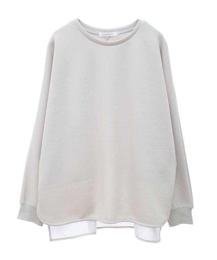 AMERICAN HOLIC「ドルマン異素材ポンチプルオーバー」|Tシャツ・カットソー|