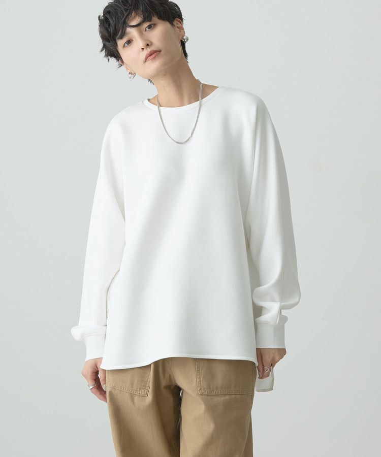 AMERICAN HOLIC「ドルマン異素材ポンチプルオーバー」|Tシャツ・カットソー|