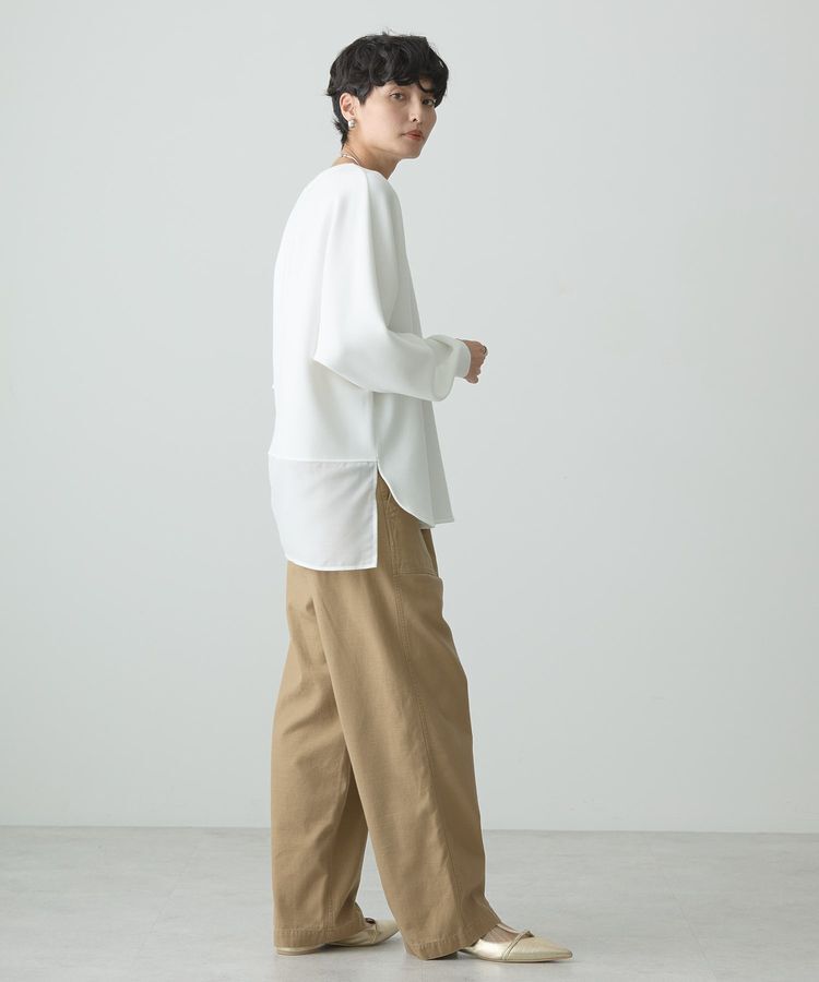 AMERICAN HOLIC「ドルマン異素材ポンチプルオーバー」|Tシャツ・カットソー|