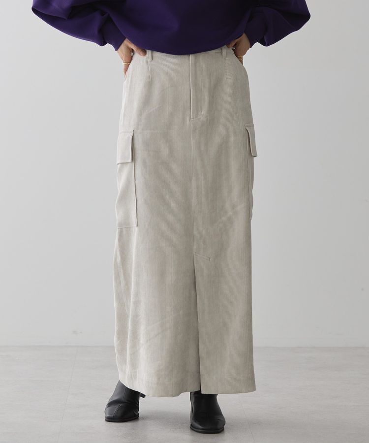 AMERICAN HOLIC「コーデュロイサイドポケットタイトスカート」|タイト|