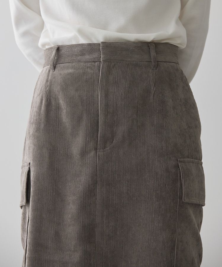 AMERICAN HOLIC「コーデュロイサイドポケットタイトスカート」|タイト|