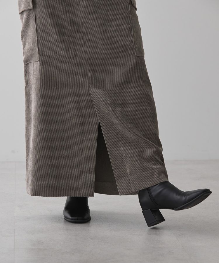 AMERICAN HOLIC「コーデュロイサイドポケットタイトスカート」|タイト|