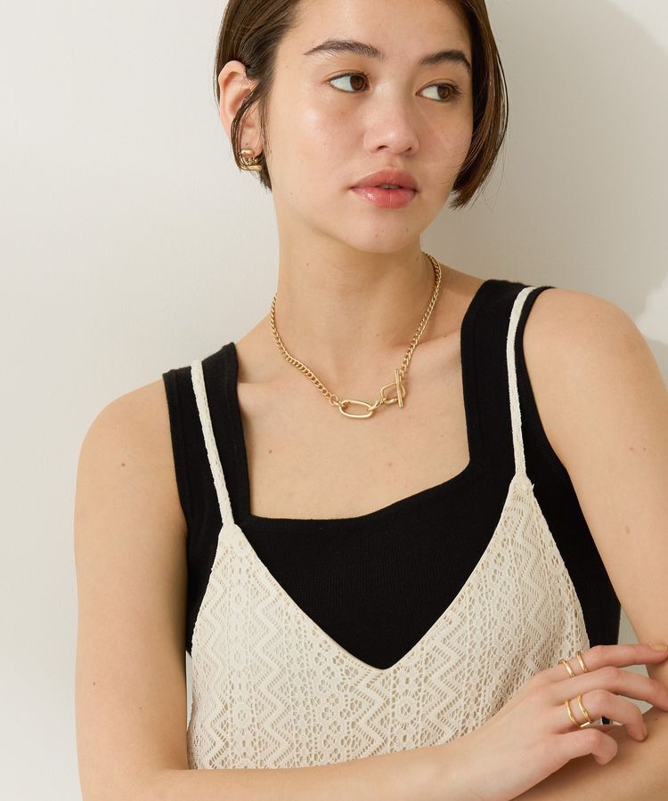 AMERICAN HOLIC「レースキャミサロペット【WEB限定カラー有り】」|オールインワン|