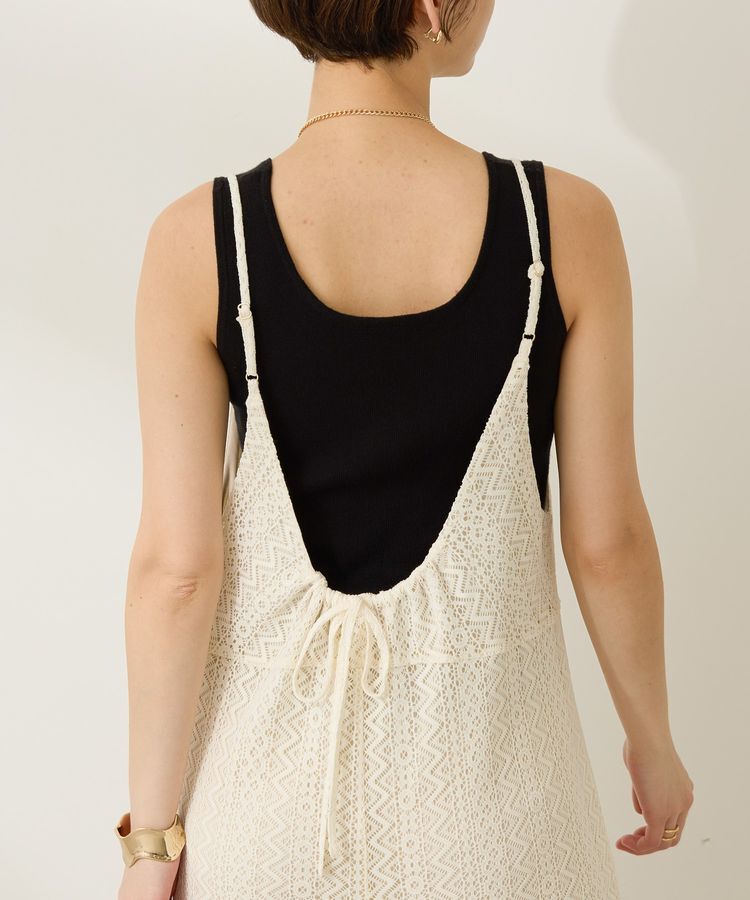 AMERICAN HOLIC「レースキャミサロペット【WEB限定カラー有り】」|オールインワン|