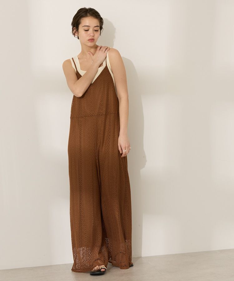 AMERICAN HOLIC「レースキャミサロペット【WEB限定カラー有り】」|オールインワン|